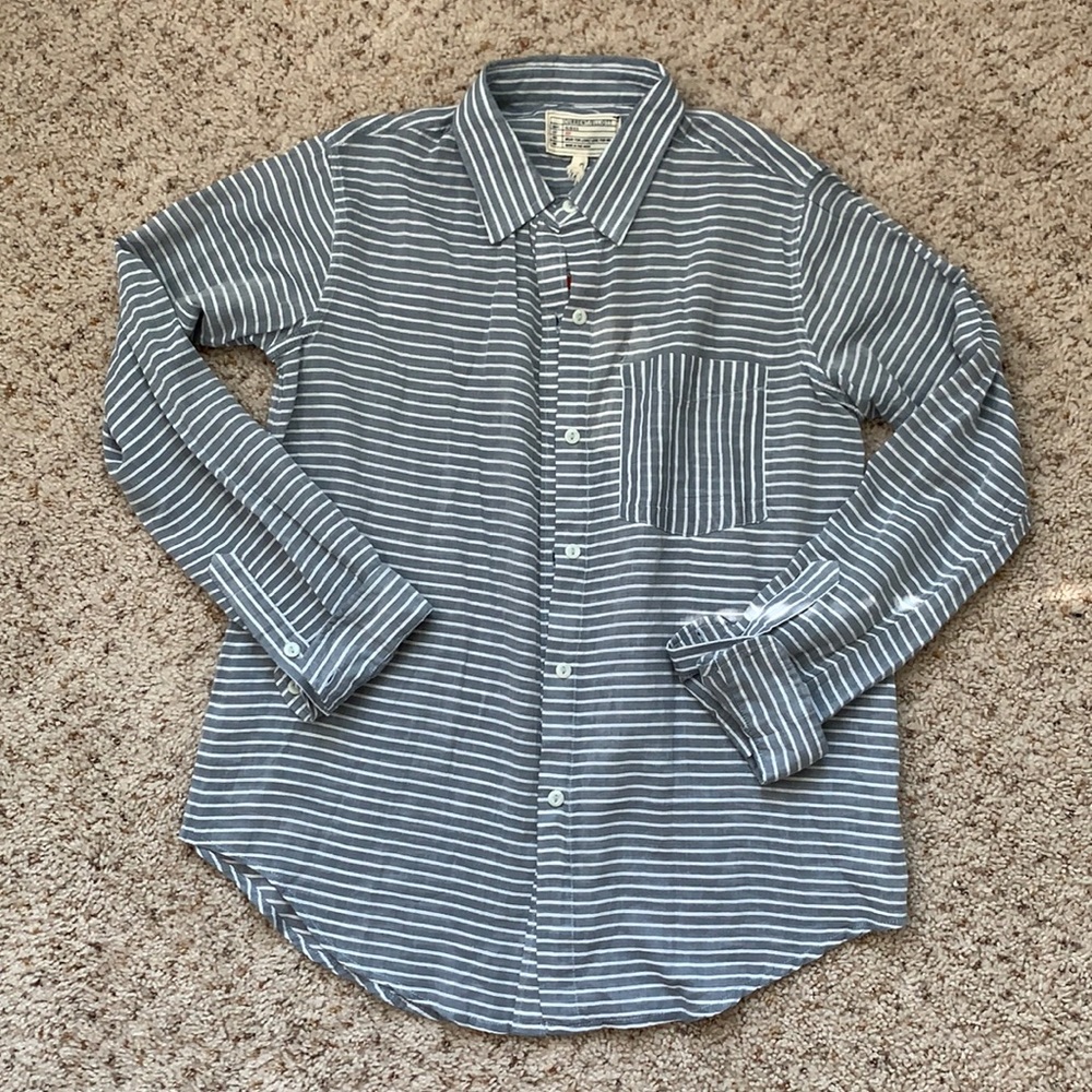 • CURRENT/ELLIOT cotton button down Shirt •